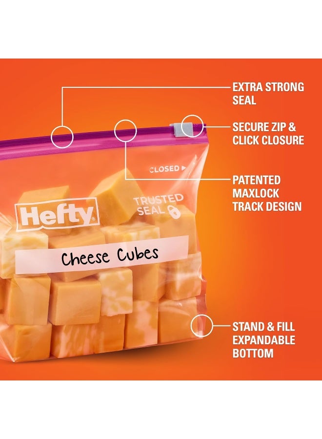 Hefty Slider Storage Bags, Quart Size, 78 Count - Image 4